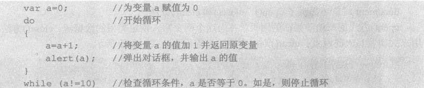 在循環的末尾測試表達式
